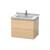 Duravit LC626407171 L-Cube 26 3/8" Wall Mount Single Bathroom Vanity with Two Drawers in Mediterranean Oak