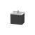 Duravit LC626408080 L-Cube 26 3/8" Wall Mount Single Bathroom Vanity with Two Drawers in Graphite Super Matte