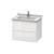 Duravit LC626408585 L-Cube 26 3/8" Wall Mount Single Bathroom Vanity with Two Drawers in White High Gloss