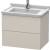 Duravit LC626409191 L-Cube 26 3/8" Wall Mount Single Bathroom Vanity with Two Drawers in Taupe