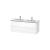 Duravit LC625801818 L-Cube 50 3/4" Wall Mount Double Bathroom Vanity with Two Drawers in White Matte