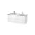 Duravit LC625802222 L-Cube 50 3/4" Wall Mount Double Bathroom Vanity with Two Drawers in White High Gloss