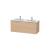 Duravit LC625803030 L-Cube 50 3/4" Wall Mount Double Bathroom Vanity with Two Drawers in Natural Oak