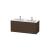 Duravit LC625806969 L-Cube 50 3/4" Wall Mount Double Bathroom Vanity with Two Drawers in Walnut Brushed