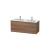 Duravit LC625807979 L-Cube 50 3/4" Wall Mount Double Bathroom Vanity with Two Drawers in Natural Walnut