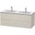 Duravit LC625809191 L-Cube 50 3/4" Wall Mount Double Bathroom Vanity with Two Drawers in Taupe