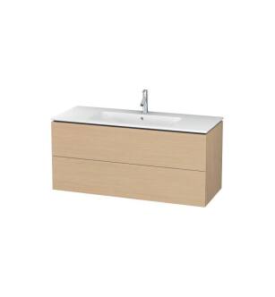 Duravit LC624303030 L-Cube 48" Wall Mount Single Bathroom Vanity with Two Drawers in Natural Oak
