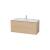 Duravit LC624303030 L-Cube 48" Wall Mount Single Bathroom Vanity with Two Drawers in Natural Oak