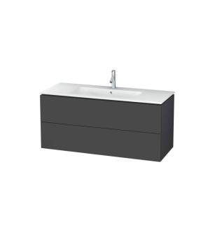 Duravit LC624304949 L-Cube 48" Wall Mount Single Bathroom Vanity with Two Drawers in Graphite Matte