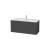 Duravit LC624304949 L-Cube 48" Wall Mount Single Bathroom Vanity with Two Drawers in Graphite Matte