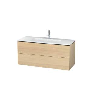 Duravit LC624307171 L-Cube 48" Wall Mount Single Bathroom Vanity with Two Drawers in Mediterranean Oak