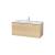 Duravit LC624307171 L-Cube 48" Wall Mount Single Bathroom Vanity with Two Drawers in Mediterranean Oak