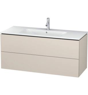 Duravit LC624309191 L-Cube 48" Wall Mount Single Bathroom Vanity with Two Drawers in Taupe