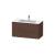 Duravit LC624201313 L-Cube 40 1/8" Wall Mount Single Bathroom Vanity with Two Drawers in American Walnut