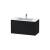 Duravit LC624201616 L-Cube 40 1/8" Wall Mount Single Bathroom Vanity with Two Drawers in Black Oak