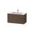 Duravit LC624202121 L-Cube 40 1/8" Wall Mount Single Bathroom Vanity with Two Drawers in Walnut Dark