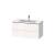 Duravit LC624202222 L-Cube 40 1/8" Wall Mount Single Bathroom Vanity with Two Drawers in White High Gloss