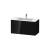 Duravit LC624204040 L-Cube 40 1/8" Wall Mount Single Bathroom Vanity with Two Drawers in Black High Gloss