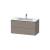 Duravit LC624204343 L-Cube 40 1/8" Wall Mount Single Bathroom Vanity with Two Drawers in Basalt Matte