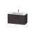 Duravit LC624207272 L-Cube 40 1/8" Wall Mount Single Bathroom Vanity with Two Drawers in Dark Brushed Oak