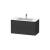 Duravit LC624208080 L-Cube 40 1/8" Wall Mount Single Bathroom Vanity with Two Drawers in Graphite Super Matte