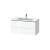 Duravit LC624208585 L-Cube 40 1/8" Wall Mount Single Bathroom Vanity with Two Drawers in White High Gloss