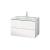 Duravit LC624102222 L-Cube 32 1/4" Wall Mount Single Bathroom Vanity with Two Drawers in White High Gloss