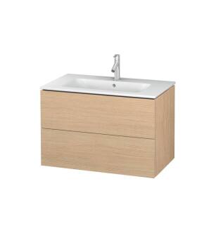 Duravit LC624103030 L-Cube 32 1/4" Wall Mount Single Bathroom Vanity with Two Drawers in Natural Oak