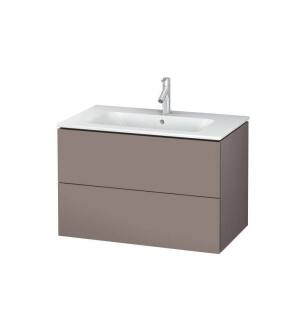 Duravit LC624104343 L-Cube 32 1/4" Wall Mount Single Bathroom Vanity with Two Drawers in Basalt Matte