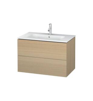 Duravit LC624107171 L-Cube 32 1/4" Wall Mount Single Bathroom Vanity with Two Drawers in Mediterranean Oak