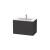 Duravit LC624108080 L-Cube 32 1/4" Wall Mount Single Bathroom Vanity with Two Drawers in Graphite Super Matte