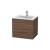 Duravit LC624002121 L-Cube 24 3/8" Wall Mount Single Bathroom Vanity with Two Drawers in Walnut Dark