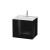 Duravit LC624004040 L-Cube 24 3/8" Wall Mount Single Bathroom Vanity with Two Drawers in Black High Gloss