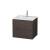 Duravit LC624007272 L-Cube 24 3/8" Wall Mount Single Bathroom Vanity with Two Drawers in Dark Brushed Oak