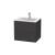 Duravit LC624008080 L-Cube 24 3/8" Wall Mount Single Bathroom Vanity with Two Drawers in Graphite Super Matte