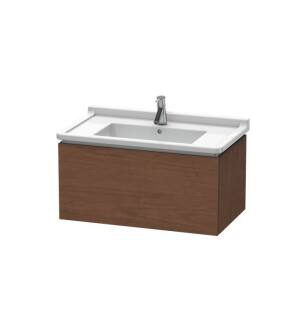 Duravit LC616501313 L-Cube 32 1/4" Wall Mount Single Bathroom Vanity with One Drawer in American Walnut