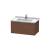 Duravit LC616501313 L-Cube 32 1/4" Wall Mount Single Bathroom Vanity with One Drawer in American Walnut