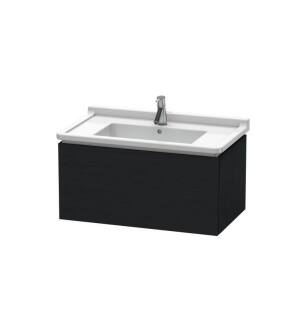 Duravit LC616501616 L-Cube 32 1/4" Wall Mount Single Bathroom Vanity with One Drawer in Black Oak
