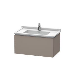 Duravit LC616504343 L-Cube 32 1/4" Wall Mount Single Bathroom Vanity with One Drawer in Basalt Matte