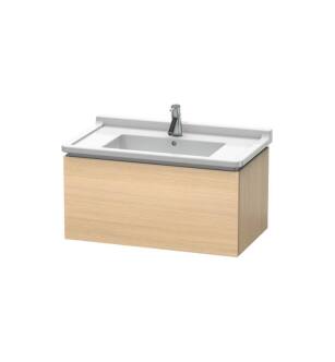 Duravit LC616507171 L-Cube 32 1/4" Wall Mount Single Bathroom Vanity with One Drawer in Mediterranean Oak
