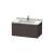 Duravit LC616507272 L-Cube 32 1/4" Wall Mount Single Bathroom Vanity with One Drawer in Dark Brushed Oak