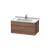 Duravit LC616507979 L-Cube 32 1/4" Wall Mount Single Bathroom Vanity with One Drawer in Natural Walnut