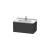 Duravit LC616508080 L-Cube 32 1/4" Wall Mount Single Bathroom Vanity with One Drawer in Graphite Super Matte