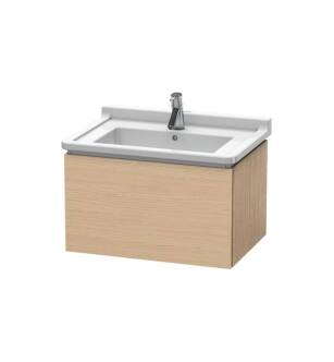 Duravit LC616403030 L-Cube 26 3/8" Wall Mount Single Bathroom Vanity with One Drawer in Natural Oak