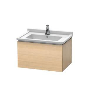 Duravit LC616407171 L-Cube 26 3/8" Wall Mount Single Bathroom Vanity with One Drawer in Mediterranean Oak