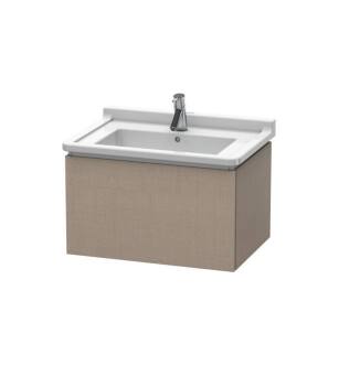 Duravit LC616407575 L-Cube 26 3/8" Wall Mount Single Bathroom Vanity with One Drawer in Linen