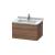 Duravit LC616407979 L-Cube 26 3/8" Wall Mount Single Bathroom Vanity with One Drawer in Natural Walnut