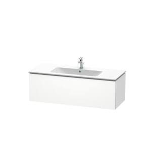 Duravit LC614301818 L-Cube 48" Wall Mount Single Bathroom Vanity with One Drawer in White Matte