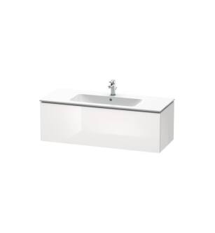 Duravit LC614302222 L-Cube 48" Wall Mount Single Bathroom Vanity with One Drawer in White High Gloss