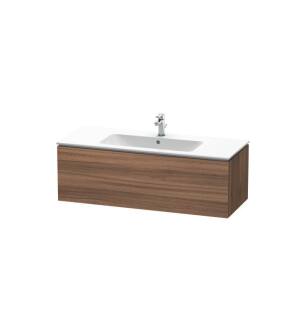 Duravit LC614307979 L-Cube 48" Wall Mount Single Bathroom Vanity with One Drawer in Natural Walnut